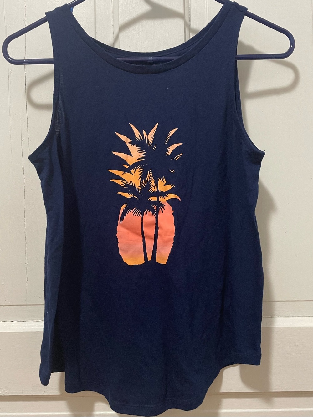 St John's Bay Women’s Dark Blue Tank Top Size Petite Small